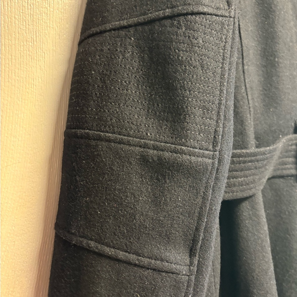 Michael Kors Black Trench Coat with‎ Gold Accents - Picture 10 of 16